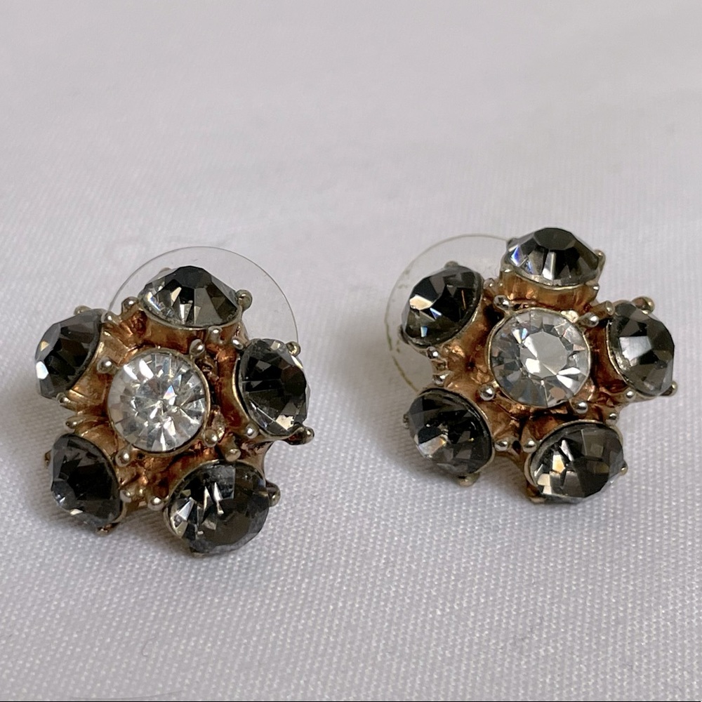 Floral sparkle studs
